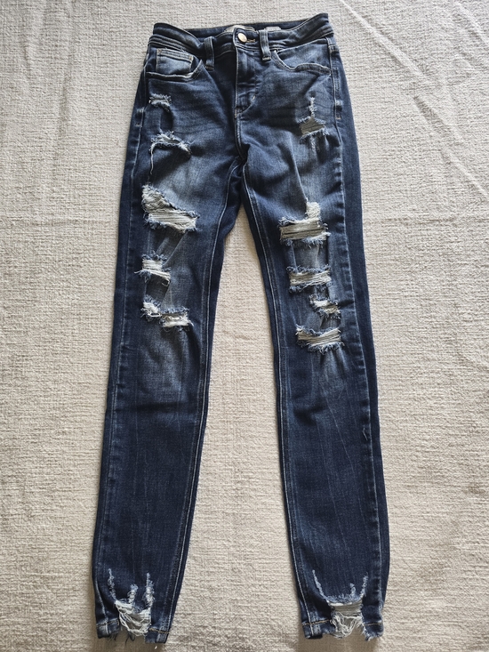 KanCan Denim - KanCan Ripped Dark Blue Skinny Jeans